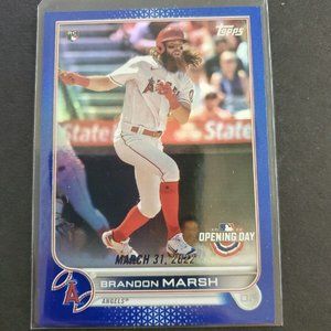 2022 Topps Opening Day Brandon Marsh Rookie Card (RC) Blue Foil # 132